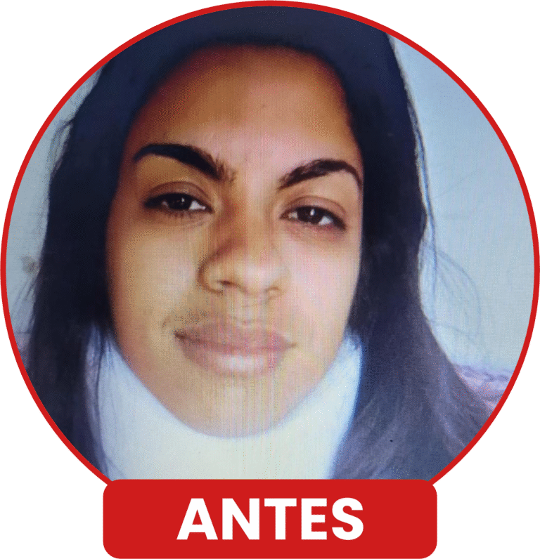 Antes: Professora cansada